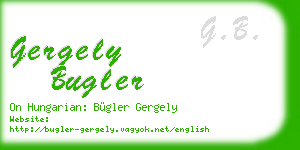 gergely bugler business card